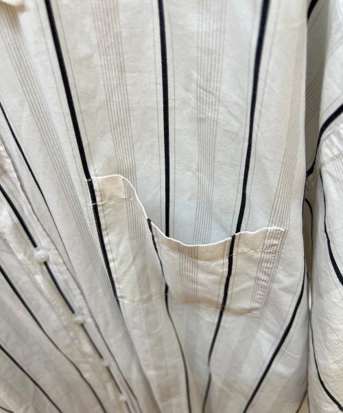 Maison Margiela（メゾンマルジェラ）Maison Margiela (メゾンマルジェラ) 長袖シャツ ホワイト×ブラック サイズ:XSの古着・服飾アイテム