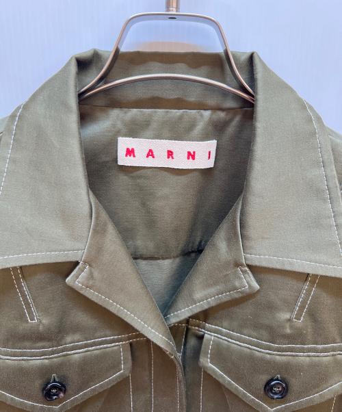 MARNI（マルニ）MARNI (マルニ) 長袖ワンピース カーキ サイズ:42の古着・服飾アイテム
