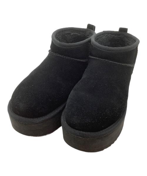 UGG（アグ）UGG (アグ) ムートンブーツ ブラック サイズ:24の古着・服飾アイテム