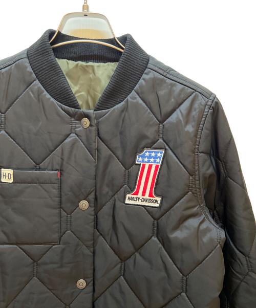 HARLEY-DAVIDSON（ハーレーダビッドソン）HARLEY-DAVIDSON (ハーレーダビッドソン) リバーシブル中綿ジャケット ブラック サイズ:Sの古着・服飾アイテム