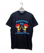DSQUARED2ディースクエアード）の古着「半袖カットソー」｜ブラック