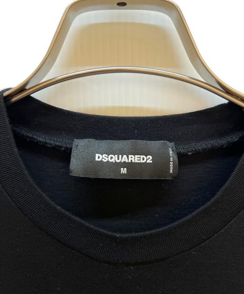 DSQUARED2（ディースクエアード）DSQUARED2 (ディースクエアード) 半袖カットソー ブラック サイズ:Mの古着・服飾アイテム