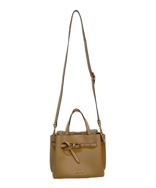 MICHAEL KORS（マイケルコース）MICHAEL KORS (マイケルコース) 2WAYショルダーバッグ ベージュの古着・服飾アイテム