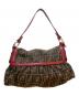 FENDI (フェンディ) ハンドバッグ/ズッカ ブラウン×レッド：70000円