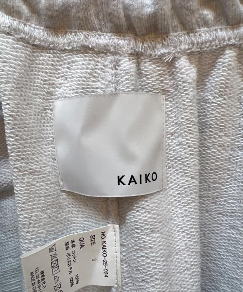 kaiko（カイコー）kaiko (カイコー) スウェットパンツ グレー サイズ:3の古着・服飾アイテム