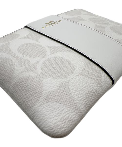 COACH（コーチ）COACH (コーチ) カードケース ホワイトの古着・服飾アイテム