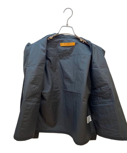 studio seven（スタジオセブン）studio seven (スタジオセブン) Asymmetry Work Shirt ブラック サイズ:M 未使用品の古着・服飾アイテム