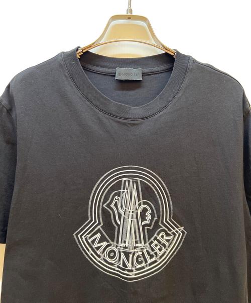 MONCLER（モンクレール）MONCLER (モンクレール) 半袖カットソー ブラック サイズ:Mの古着・服飾アイテム