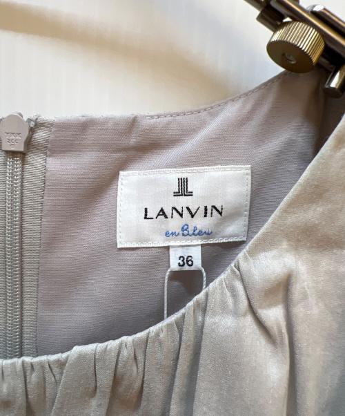 LANVIN en Bleu（ランバンオンブルー）LANVIN en Bleu (ランバンオンブルー) ノースリーブワンピース ベージュ サイズ:36 未使用品の古着・服飾アイテム