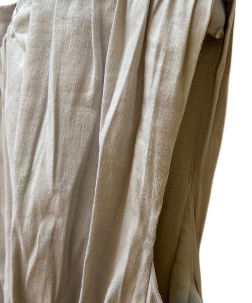 LANVIN en Bleu（ランバンオンブルー）LANVIN en Bleu (ランバンオンブルー) ノースリーブワンピース ベージュ サイズ:36 未使用品の古着・服飾アイテム