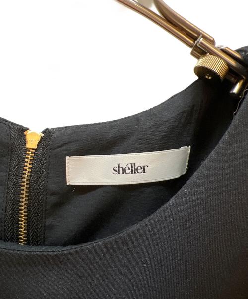sheller（シェリエ）sheller (シェリエ) ノースリーブワンピース ブラック サイズ:Mの古着・服飾アイテム