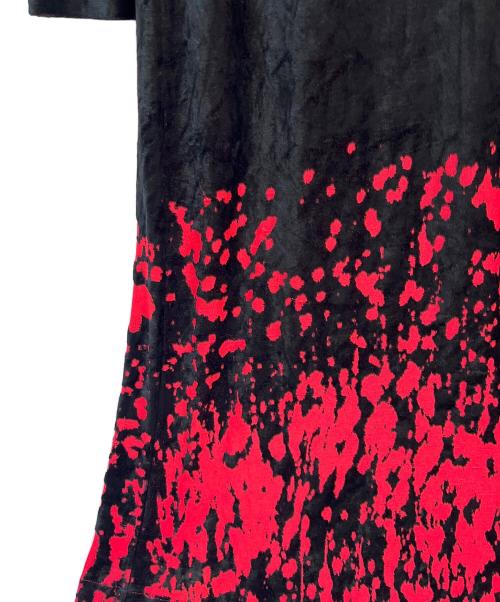 tricot COMME des GARCONS（トリココムデギャルソン）tricot COMME des GARCONS (トリココムデギャルソン) 長袖ワンピース ブラック×レッド サイズ:不明の古着・服飾アイテム