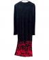 tricot COMME des GARCONS (トリココムデギャルソン) 長袖ワンピース ブラック×レッド サイズ:不明：10000円
