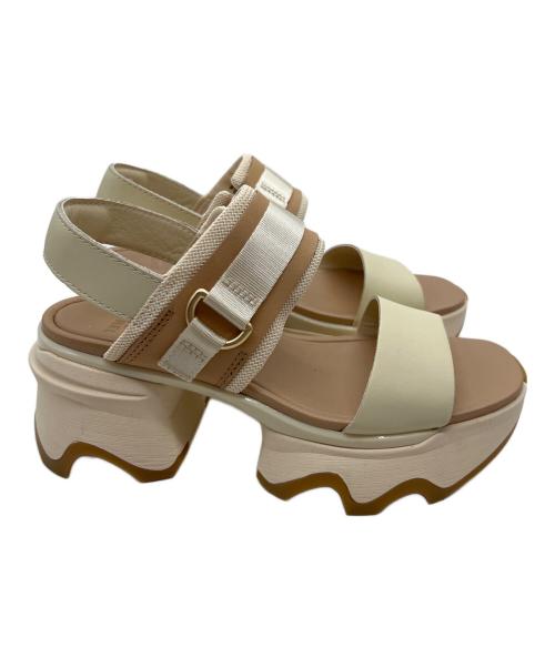 SOREL（ソレル）SOREL (ソレル) キネティックインパクトスリングバックヒールサンダル ベージュ サイズ:23の古着・服飾アイテム