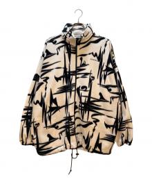 BALENCIAGA（バレンシアガ）の古着「Over Size Tonal Logo Fleece Jacket」｜ホワイト×ブラック