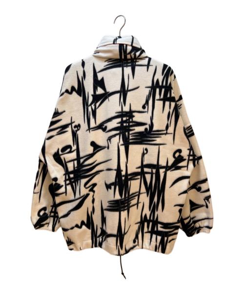 BALENCIAGA（バレンシアガ）BALENCIAGA (バレンシアガ) Over Size Tonal Logo Fleece Jacket ホワイト×ブラック サイズ:XSの古着・服飾アイテム