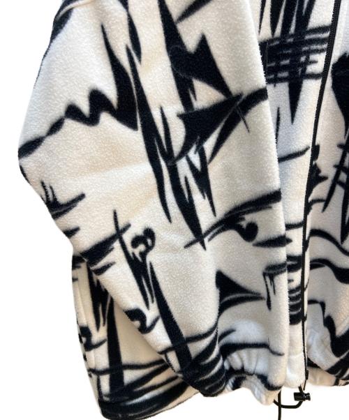 BALENCIAGA（バレンシアガ）BALENCIAGA (バレンシアガ) Over Size Tonal Logo Fleece Jacket ホワイト×ブラック サイズ:XSの古着・服飾アイテム