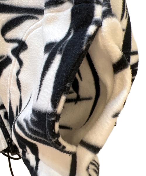 BALENCIAGA（バレンシアガ）BALENCIAGA (バレンシアガ) Over Size Tonal Logo Fleece Jacket ホワイト×ブラック サイズ:XSの古着・服飾アイテム