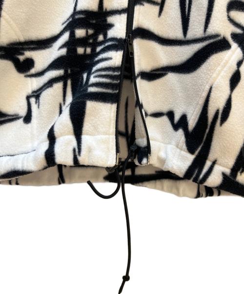 BALENCIAGA（バレンシアガ）BALENCIAGA (バレンシアガ) Over Size Tonal Logo Fleece Jacket ホワイト×ブラック サイズ:XSの古着・服飾アイテム