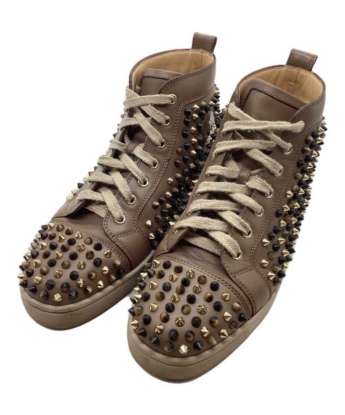 Christian Louboutin（クリスチャン・ルブタン）Christian Louboutin (クリスチャン・ルブタン) スニーカー ブラウン サイズ:40の古着・服飾アイテム