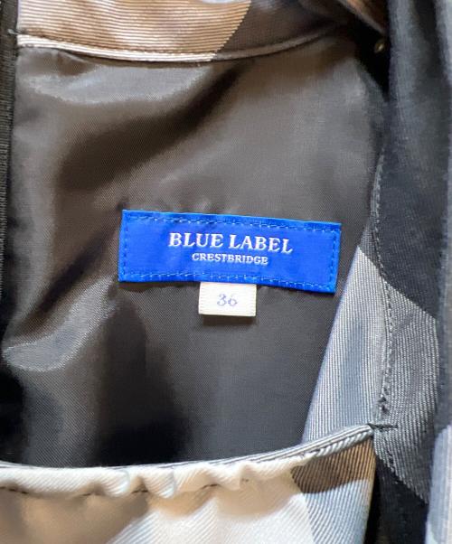 BLUE LABEL CRESTBRIDGE（ブルーレーベルクレストブリッジ）BLUE LABEL CRESTBRIDGE (ブルーレーベルクレストブリッジ) 長袖ワンピース ブラック サイズ:36の古着・服飾アイテム