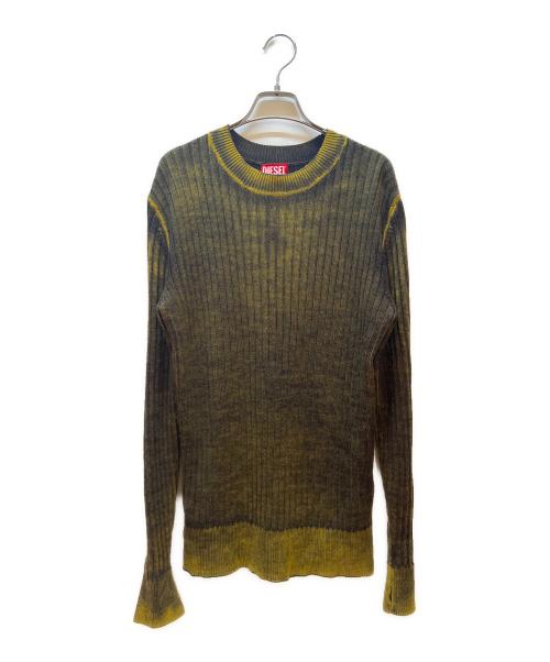 DIESEL（ディーゼル）DIESEL (ディーゼル) 薄手ニット イエロー サイズ:XLの古着・服飾アイテム