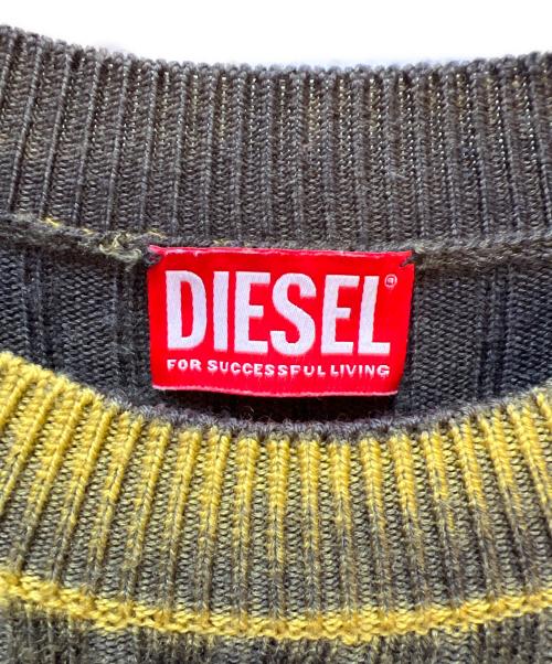 DIESEL（ディーゼル）DIESEL (ディーゼル) 薄手ニット イエロー サイズ:XLの古着・服飾アイテム