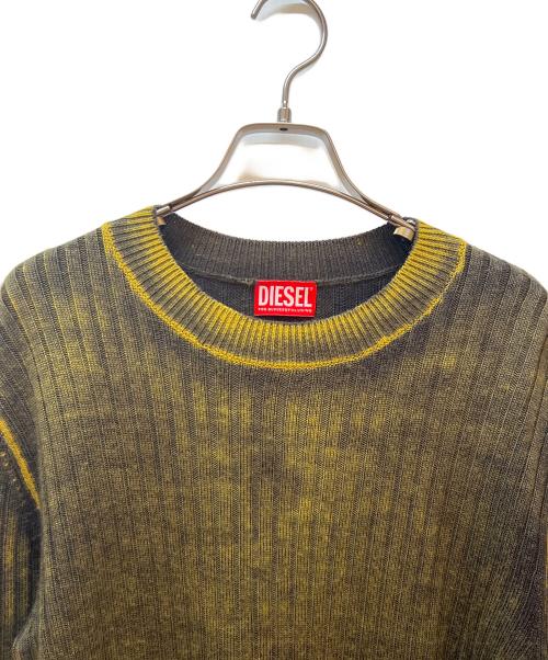 DIESEL（ディーゼル）DIESEL (ディーゼル) 薄手ニット イエロー サイズ:XLの古着・服飾アイテム