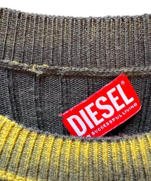 DIESEL（ディーゼル）DIESEL (ディーゼル) 薄手ニット イエロー サイズ:XLの古着・服飾アイテム