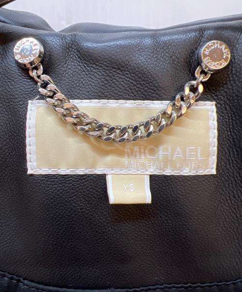 MICHAEL KORS（マイケル・コース）MICHAEL KORS (マイケル・コース) ライダースジャケット ブラック サイズ:XSの古着・服飾アイテム