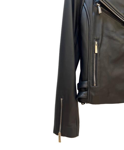MICHAEL KORS（マイケル・コース）MICHAEL KORS (マイケル・コース) ライダースジャケット ブラック サイズ:XSの古着・服飾アイテム