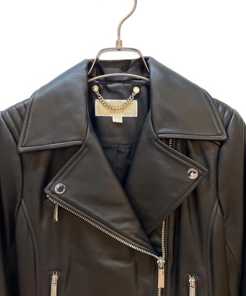 MICHAEL KORS（マイケル・コース）MICHAEL KORS (マイケル・コース) ライダースジャケット ブラック サイズ:XSの古着・服飾アイテム