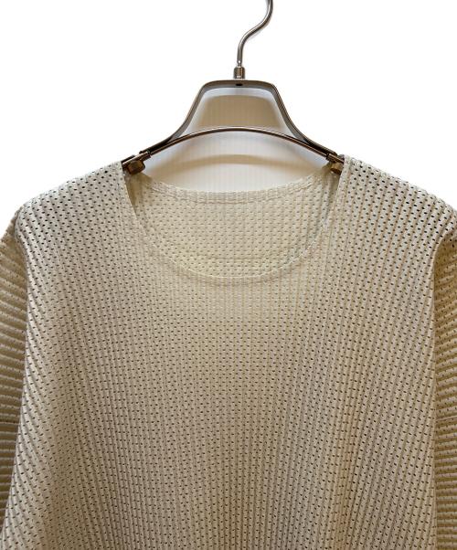HOMME PLISSE ISSEY MIYAKE（オム プリッセ イッセイ ミヤケ）HOMME PLISSE ISSEY MIYAKE (オム プリッセ イッセイ ミヤケ) Tシャツ ベージュ サイズ:2の古着・服飾アイテム