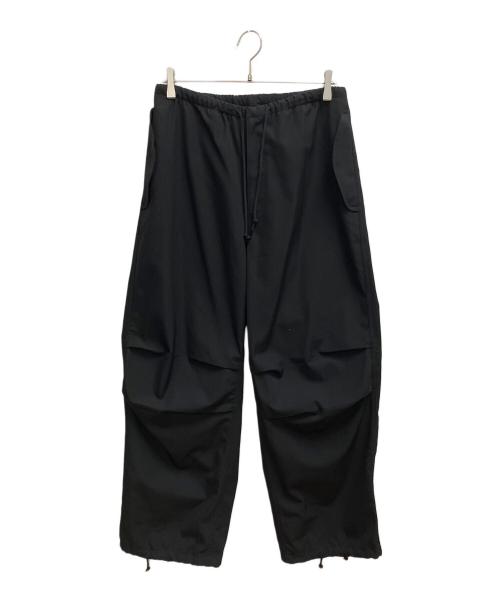 edition（エディション）edition (エディション) ウールギャバ オーバーパンツ　カーゴパンツ ブラック サイズ:SIZE Mの古着・服飾アイテム