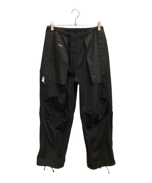 edition（エディション）edition (エディション) ウールギャバ オーバーパンツ　カーゴパンツ ブラック サイズ:SIZE Mの古着・服飾アイテム