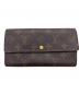 LOUIS VUITTON（ルイ ヴィトン）の古着「長財布」｜ブラウン
