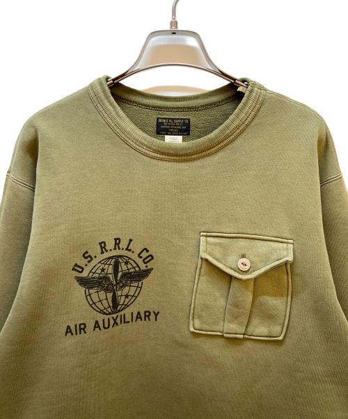 RRL（ダブルアールエル）RRL (ダブルアールエル) AIR AUXILIARY TRAINING CREW SWEATSHIRTS グリーン サイズ:Sの古着・服飾アイテム