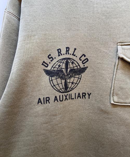 RRL（ダブルアールエル）RRL (ダブルアールエル) AIR AUXILIARY TRAINING CREW SWEATSHIRTS グリーン サイズ:Sの古着・服飾アイテム