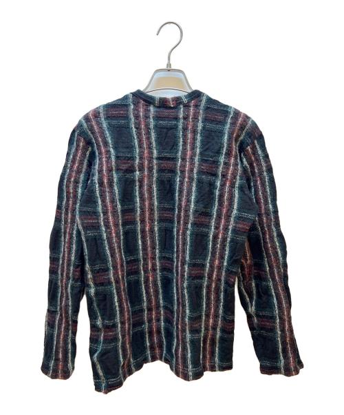 COMME des GARCONS HOMME（コムデギャルソン オム）COMME des GARCONS HOMME (コムデギャルソン オム) 厚手ニット グリーン×レッド サイズ:Mの古着・服飾アイテム