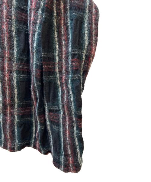 COMME des GARCONS HOMME（コムデギャルソン オム）COMME des GARCONS HOMME (コムデギャルソン オム) 厚手ニット グリーン×レッド サイズ:Mの古着・服飾アイテム