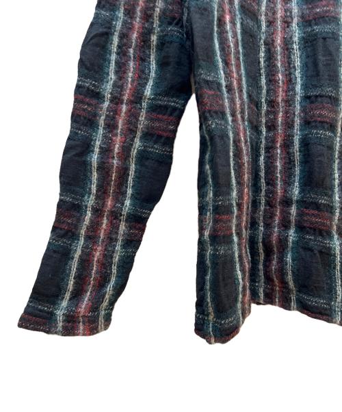 COMME des GARCONS HOMME（コムデギャルソン オム）COMME des GARCONS HOMME (コムデギャルソン オム) 厚手ニット グリーン×レッド サイズ:Mの古着・服飾アイテム