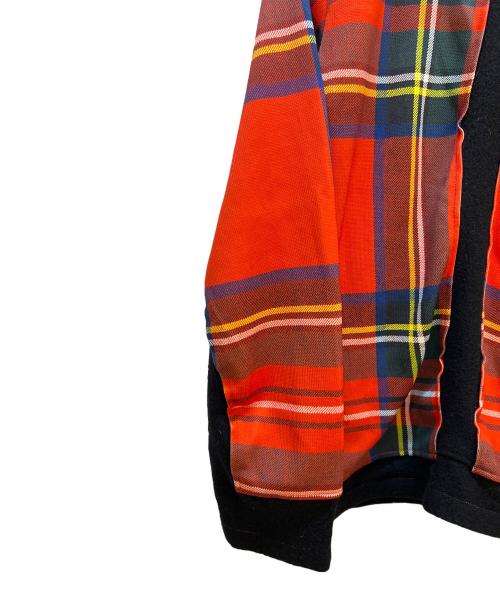 COMME des GARCONS HOMME PLUS（コムデギャルソンオムプリュス）COMME des GARCONS HOMME PLUS (コムデギャルソンオムプリュス) 長袖カットソー ブラック×レッド サイズ:不明の古着・服飾アイテム