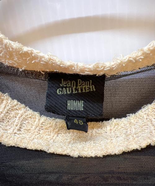 Jean Paul GAULTIER（ジャンポールゴルチェ）Jean Paul GAULTIER (ジャンポールゴルチェ) 半袖カットソー ブラック×オレンジ サイズ:48の古着・服飾アイテム
