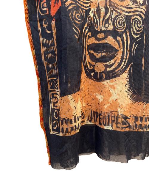 Jean Paul GAULTIER（ジャンポールゴルチェ）Jean Paul GAULTIER (ジャンポールゴルチェ) 半袖カットソー ブラック×オレンジ サイズ:48の古着・服飾アイテム