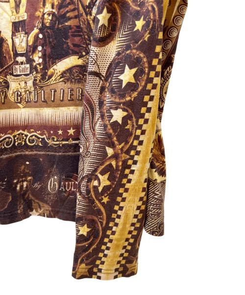 Jean Paul GAULTIER（ジャンポールゴルチェ）Jean Paul GAULTIER (ジャンポールゴルチェ) 長袖カットソー ブラウン サイズ:不明の古着・服飾アイテム