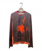Jean Paul Gaultier hommeジャンポールゴルチェオム）の古着「長袖カットソー」｜ブラック×レッド