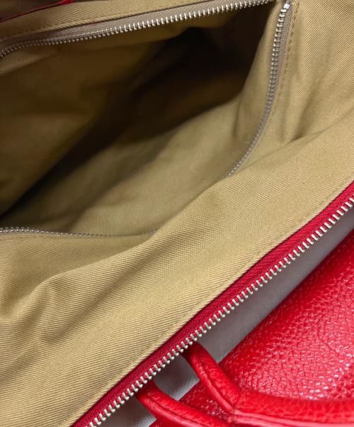 YAMANE（ヤマネ）YAMANE (ヤマネ) ボストンバッグ レッドの古着・服飾アイテム