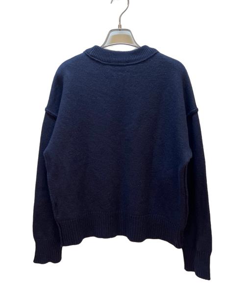 AMI Alexandre Mattiussi（アミアレクサンドルマテュッシ）AMI Alexandre Mattiussi (アミアレクサンドルマテュッシ) 厚手ニット ネイビー サイズ:Sの古着・服飾アイテム