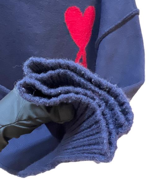 AMI Alexandre Mattiussi（アミアレクサンドルマテュッシ）AMI Alexandre Mattiussi (アミアレクサンドルマテュッシ) 厚手ニット ネイビー サイズ:Sの古着・服飾アイテム