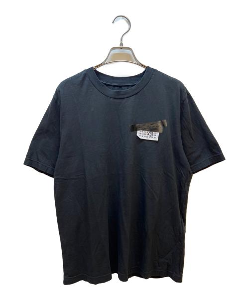 MM6 Maison Margiela（エムエムシックスメゾンマルジェラ）MM6 Maison Margiela (エムエムシックスメゾンマルジェラ) テープドラベルTee ブラック サイズ:Sの古着・服飾アイテム